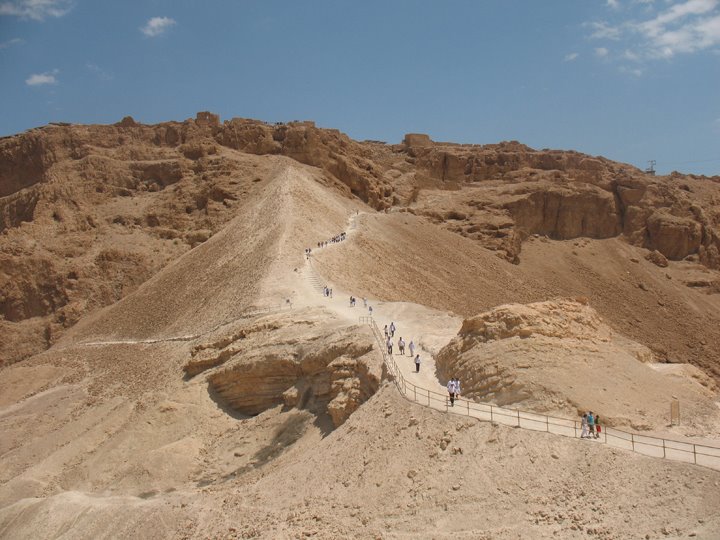 Roman Ramp, Masada by Jakz