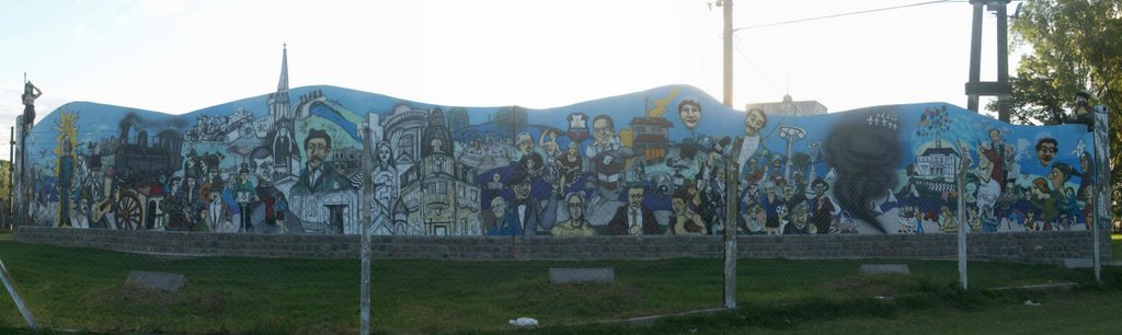 Mural sobre la historia de Azul - Azul - Argentina by Turismo en Azul