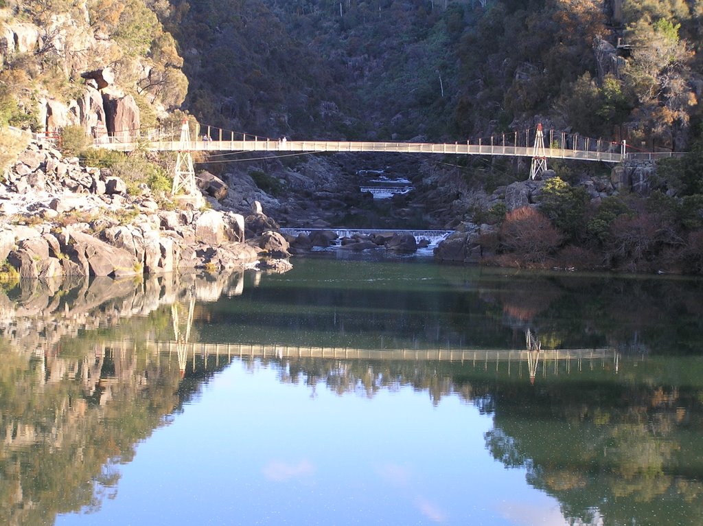 Pedestran Suspension Bridge, Cataract Gorge, Launceston by The Pook