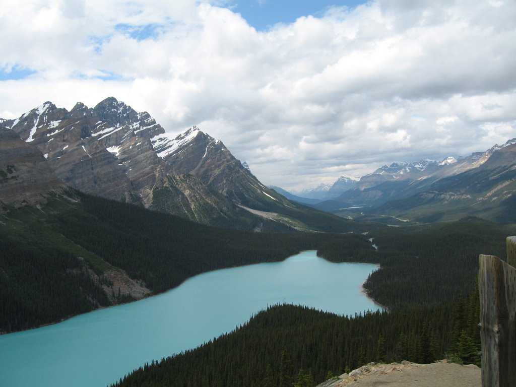 Peyto Lake, near Lake Louise, Alberta by Guy