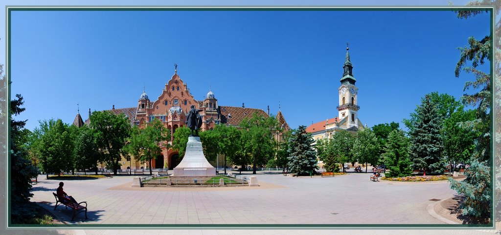 Kecskemét, Kossúth tér panoráma by S.Laci