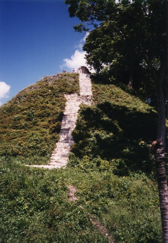 Altun Ha side steps, Belize 1998 by mkoberlein