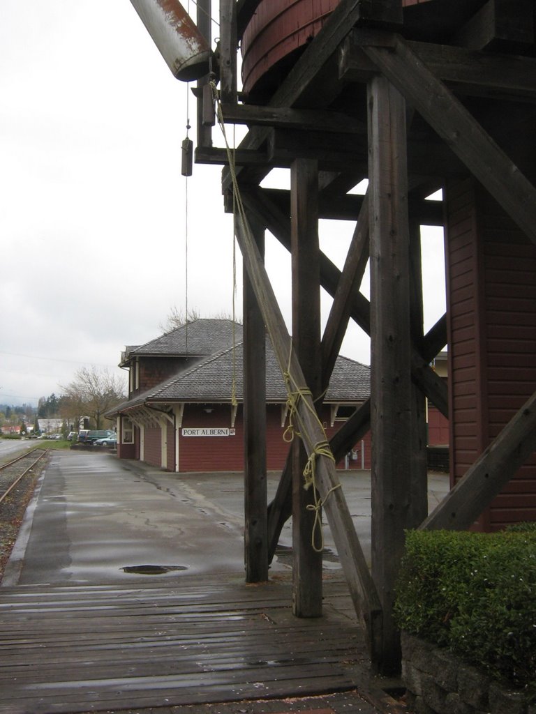 Railway Station in Port Alberni by Gordon Niamath