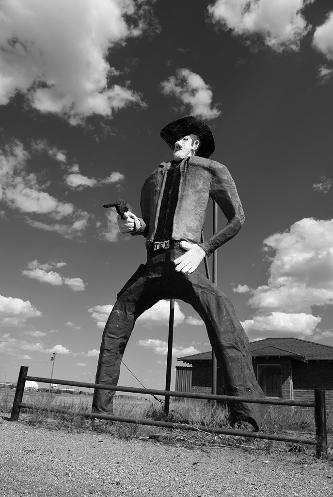 "TEX" statue #2 by D.M. Thorne