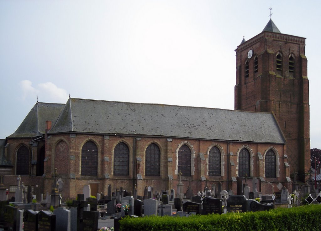 Église Saint-Martin d'Arnèke (vue1) - Nord by églises & clochers by tof