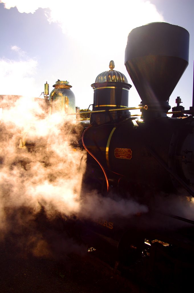 Oamaru, Restored Steam Locomotive by Dave Edwards