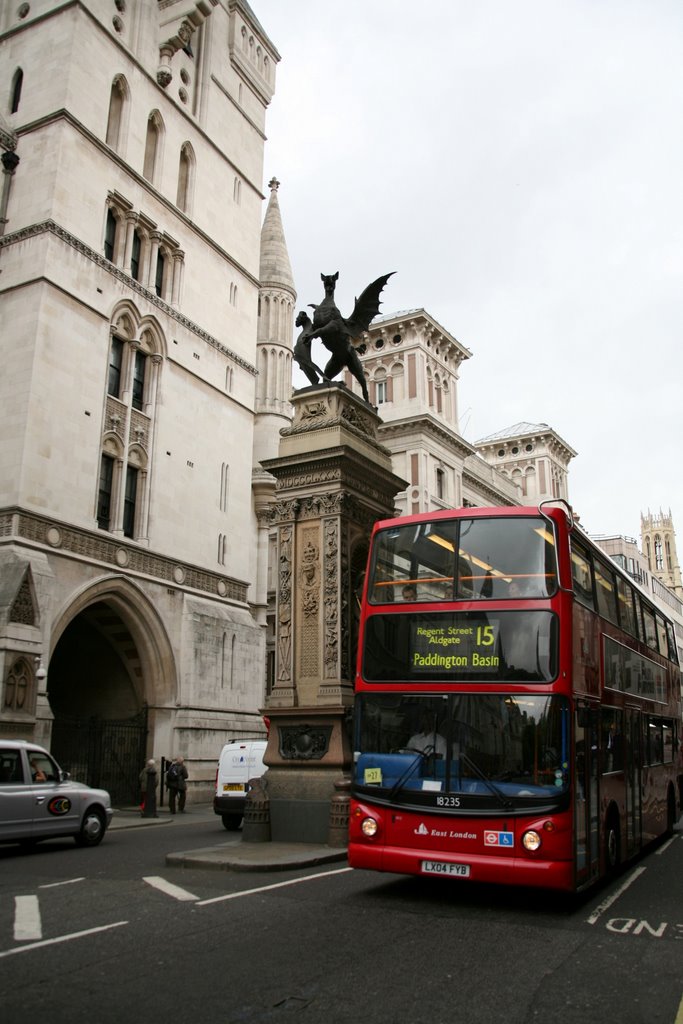 Temple Bar, Strand, City of Westminster, London, Great Britain by Hans Sterkendries