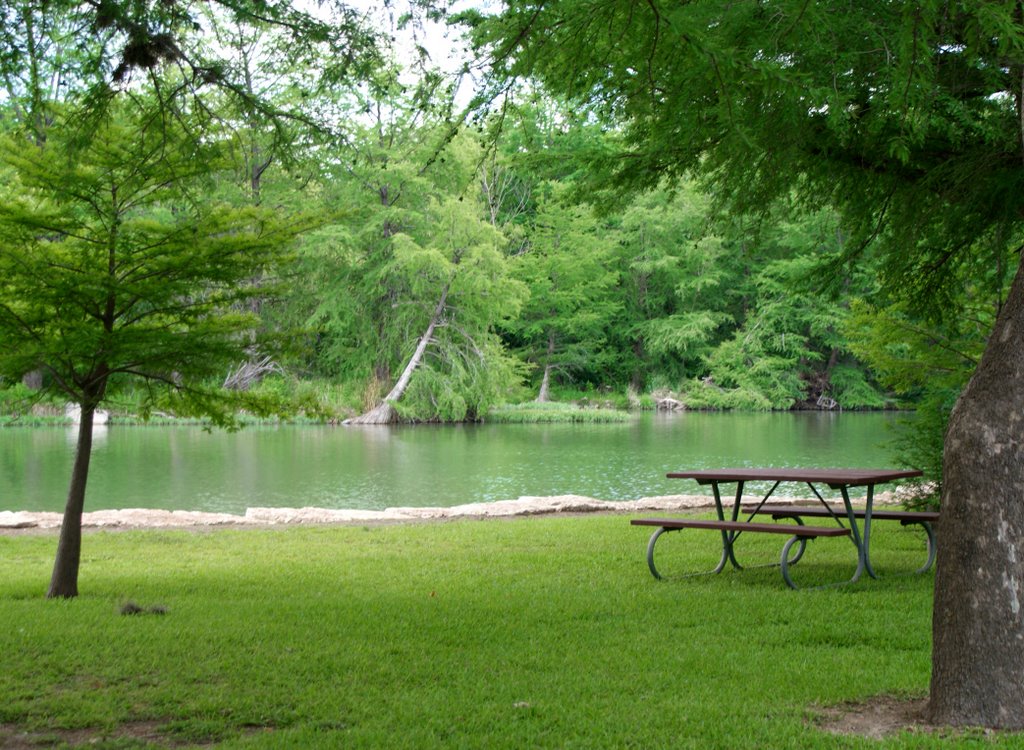 Kerrville Schreiner Park, picnic area by PetraS.W.