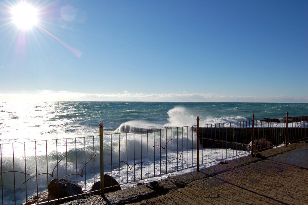 Krym Kurpaty Winter sea by V.Pokrasenko