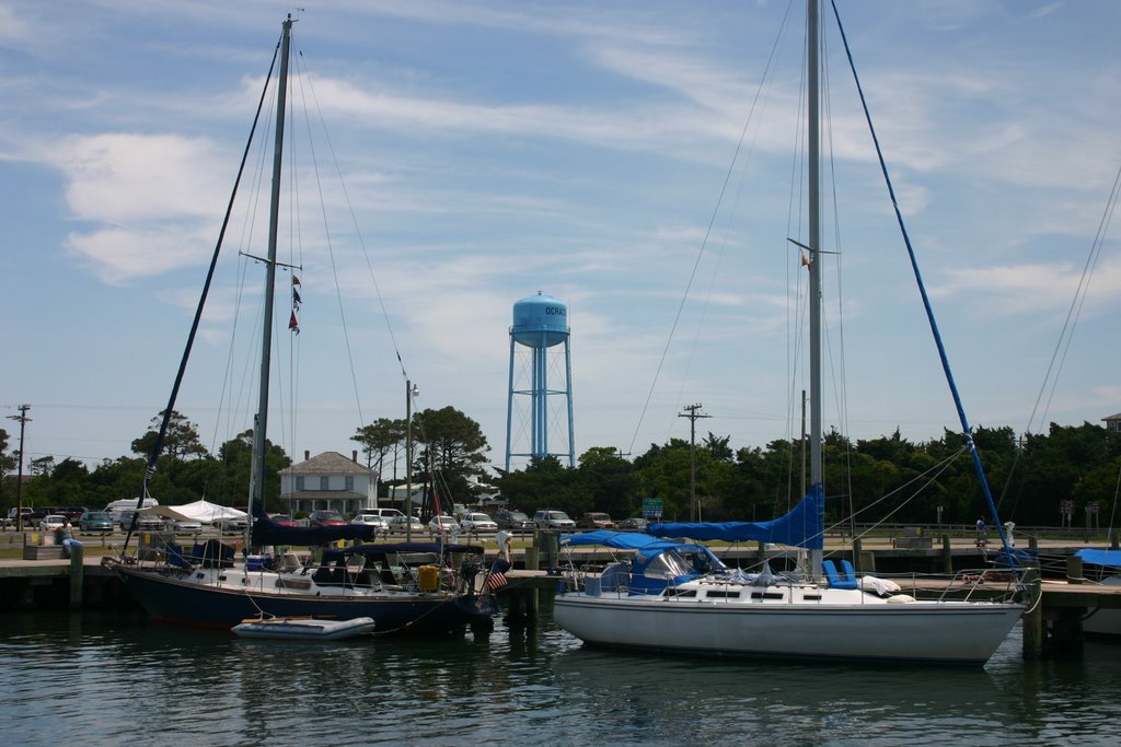 Sailboats at Ocracoke by Owen Smith