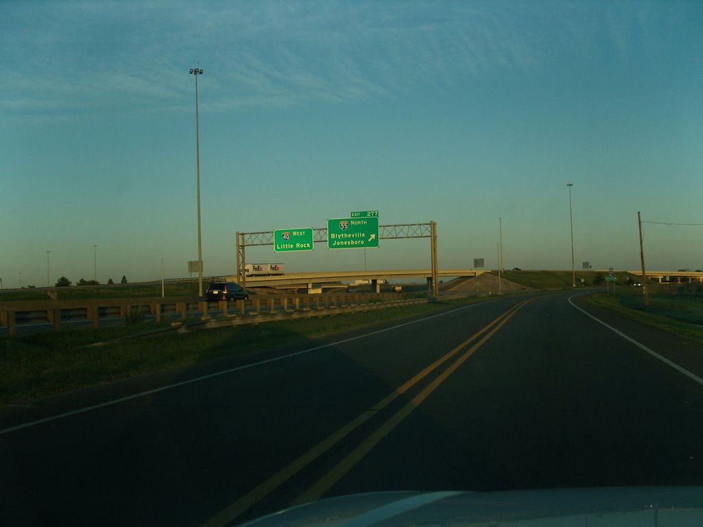 Intersection to Highway 55 by Hans Pollak