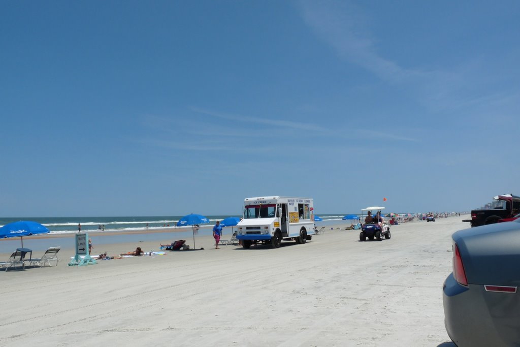 Ice Cream Truck on the Beach by chucks0607