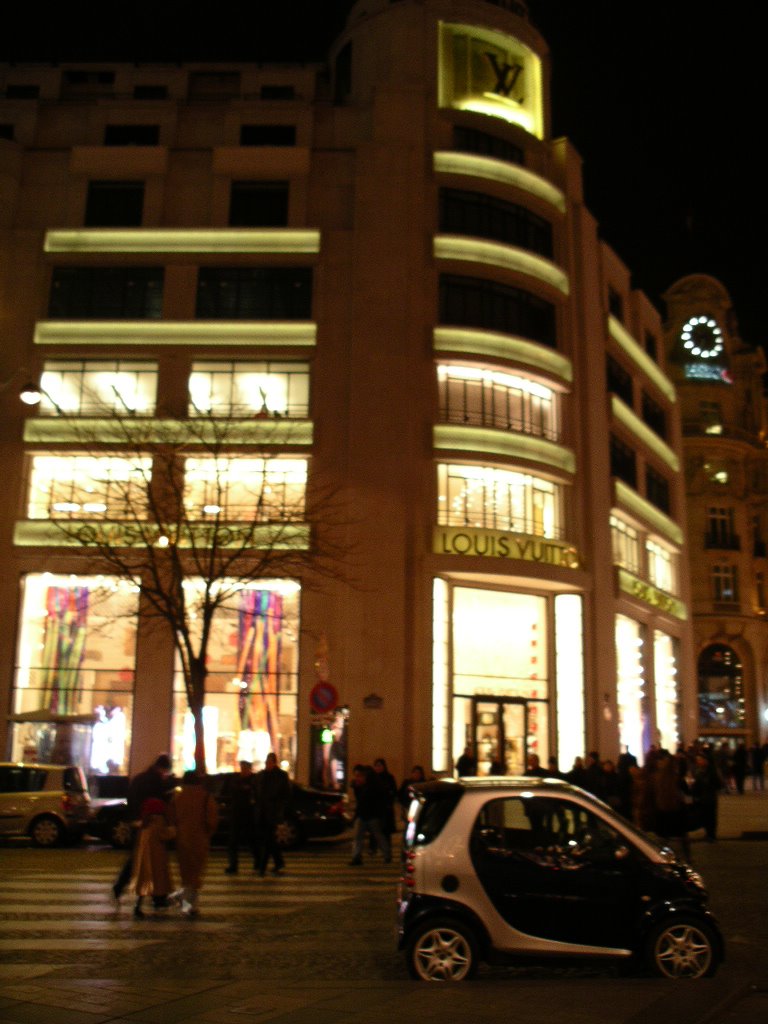 Vuitton Shop by Night by Raphael Borfiga