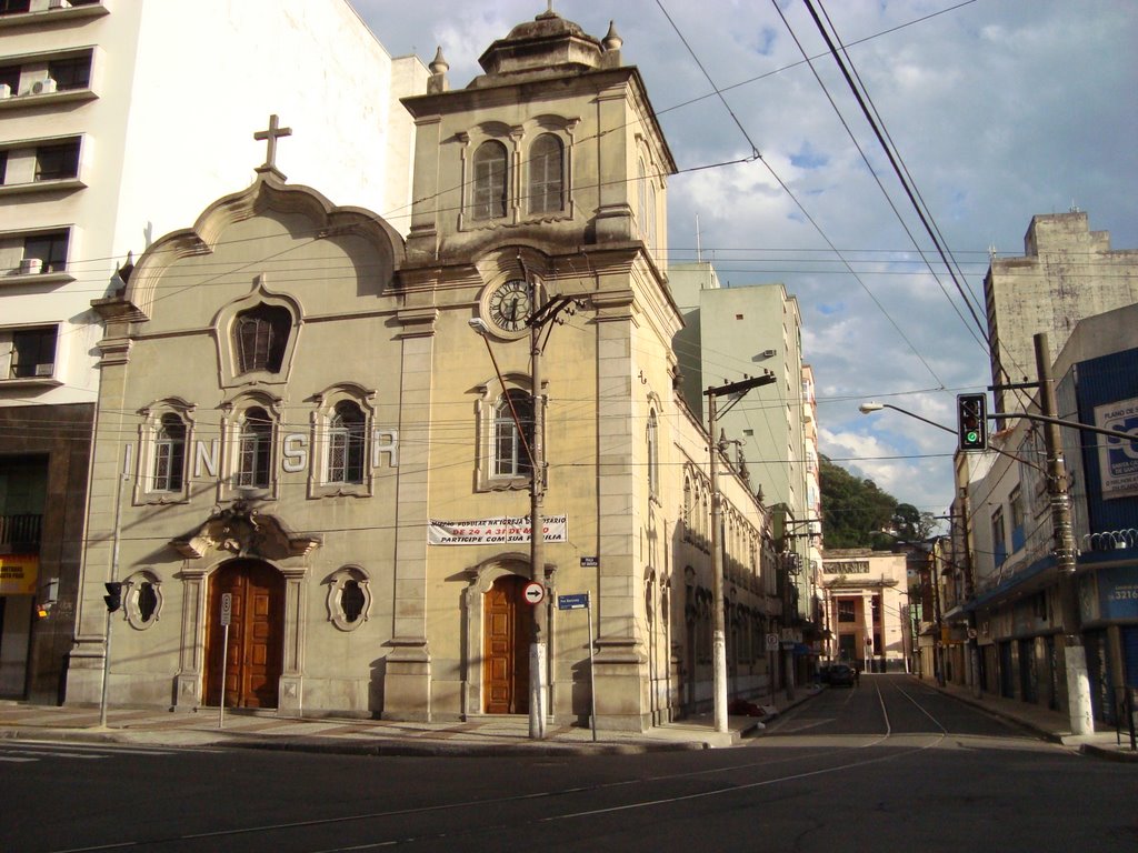 Igreja Nossa Senhora do Rosário. Antigo Largo do Rosário/ Praça Rui Barbosa. Santos/ SP by J. C. de Carvalho