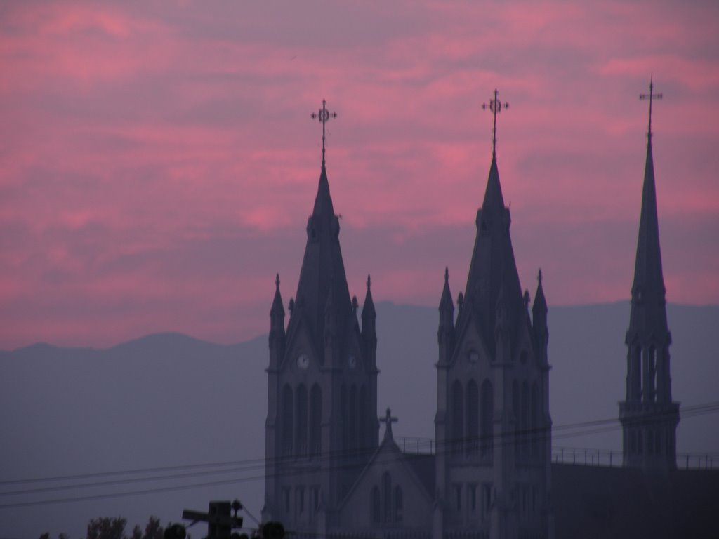 Church in Santiago by Gustavo Curaqueo