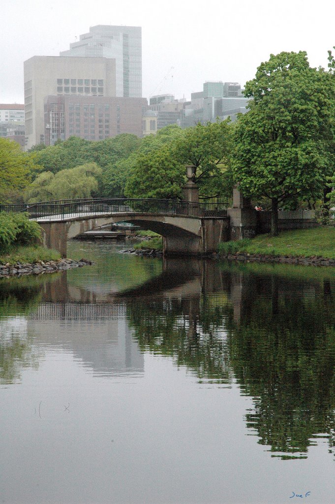 Foot bridge at the end of the island slightly facing north east. Rainy day by JoeFeinsilver