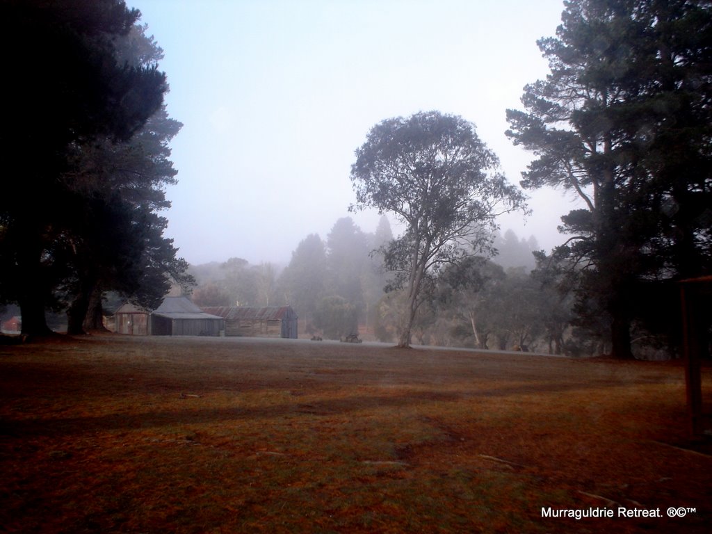 Currango Homestead sheds taken from "The Mens Hut". by James (Jimbob) Peat.