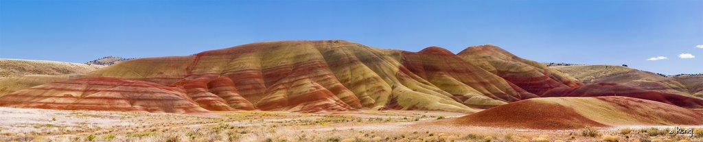 Painted Hills Panorama by S. King