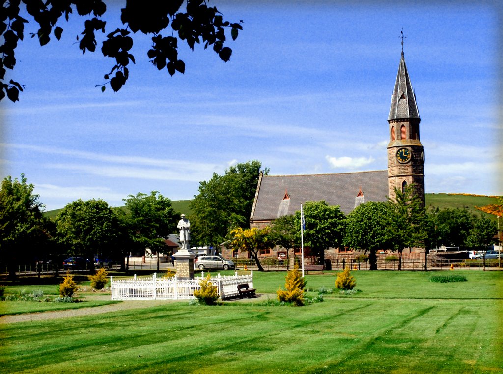 Rhynie Town Square by Isla Goldie