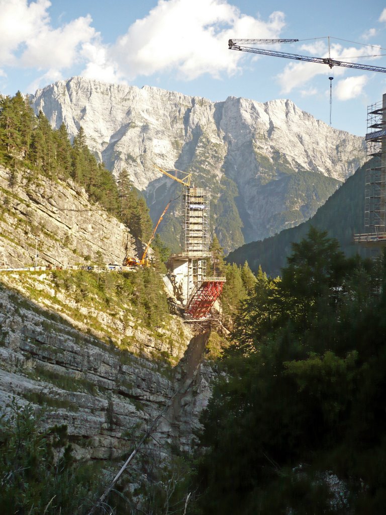 Building a bridge in the Alps by Viator slovenicus