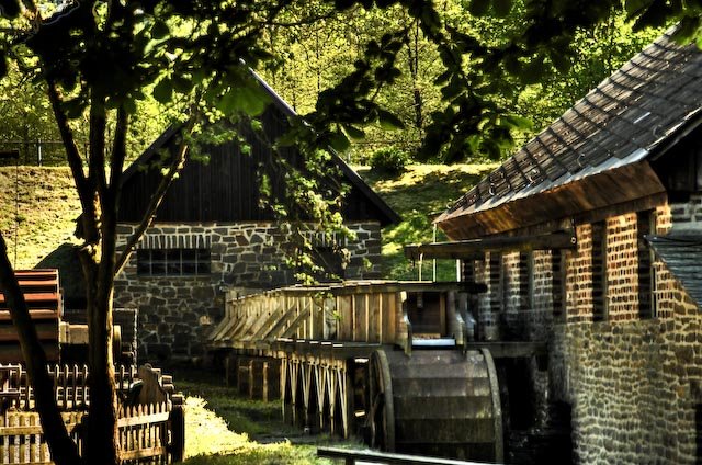 LWL Freilichtmuseum Hagen - Blick auf das Hammerwerk (by blackbox) by Peter Maier