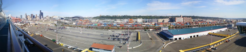 Seattle Cruise Ship Dock by Peter Chan