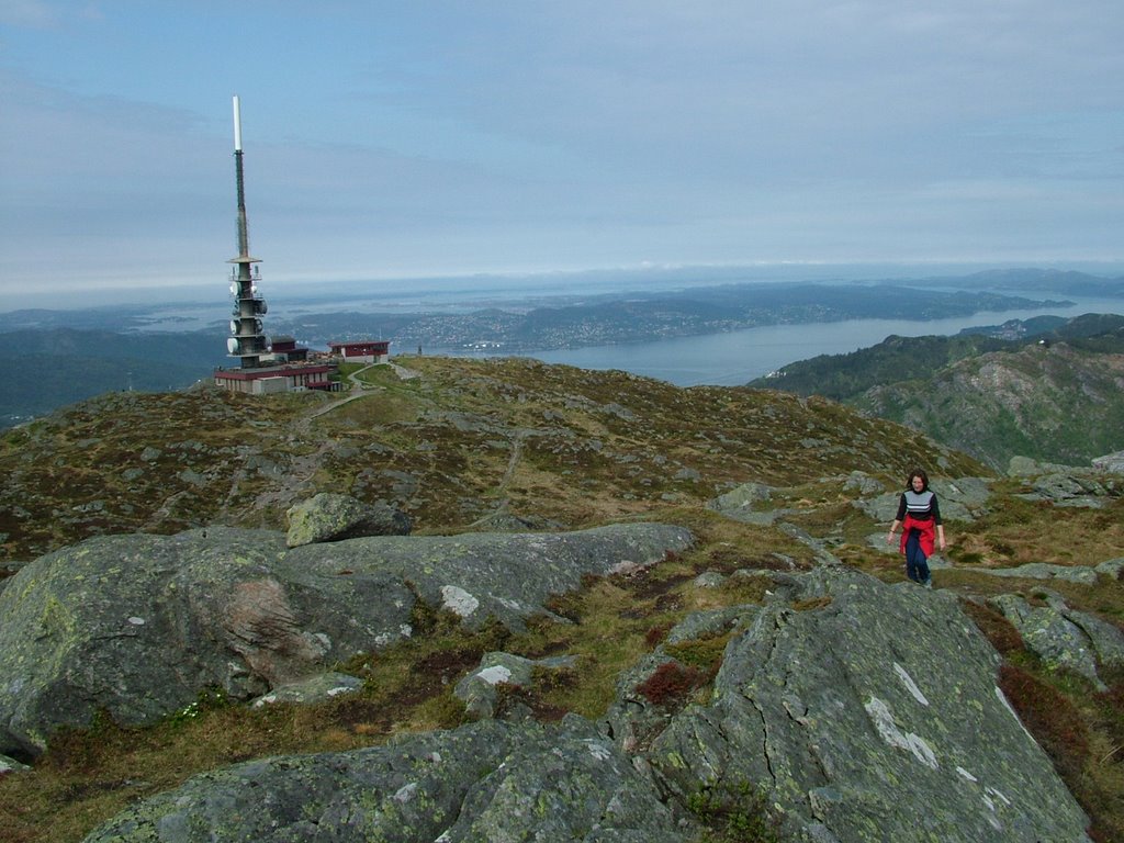 TV tower on Ulriken in Bergen, Norway by PETER László