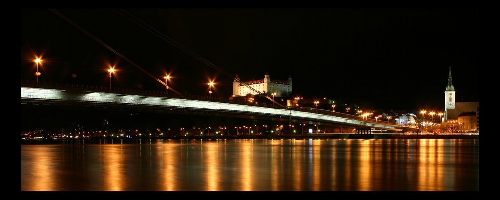 Bratislava - night view by Peter Chrenka