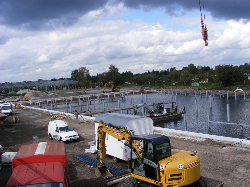 Baustelle Hafen und Uferwände Oranienburg by IWT GmbH