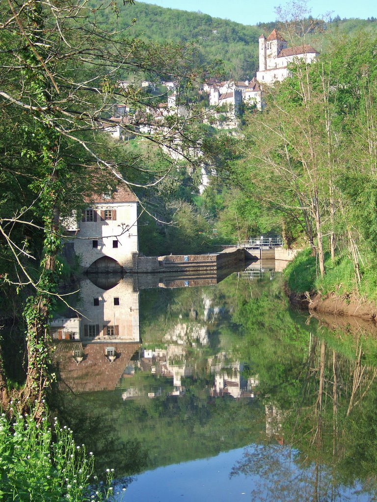 Mill below St Cirq Lapopie by Peter Young