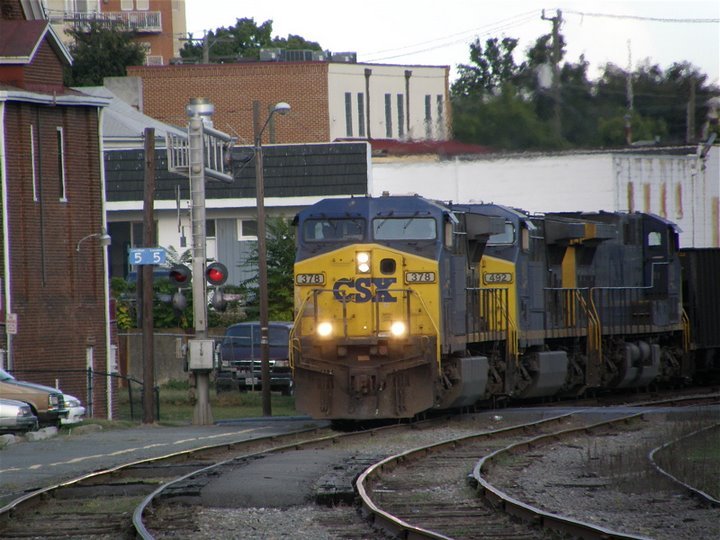 CSX coal train in Charlottesville by Caleb Austin