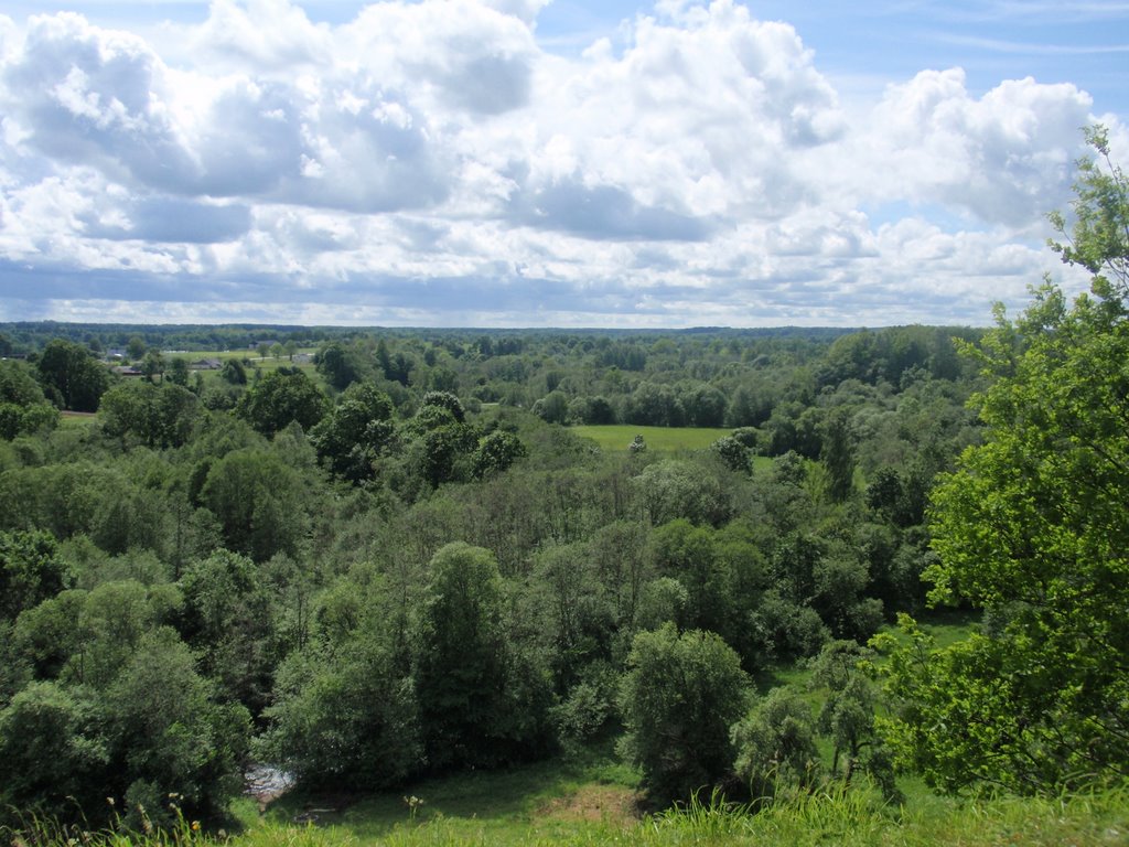 Žemaitijos toliai nuo Gondingos piliakalnio by Audrone