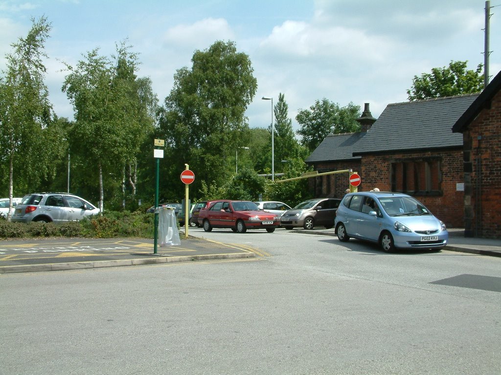 Exit from car park, maghull station. by Peter Hodge