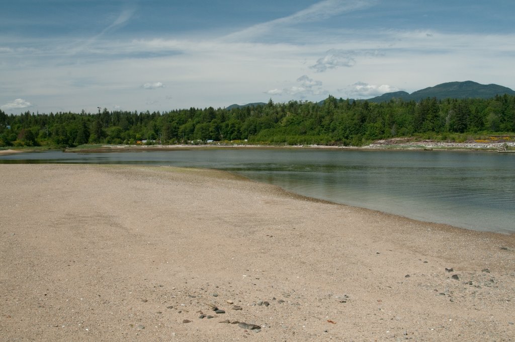 Lang Creek tide going out by Georgia  Combes