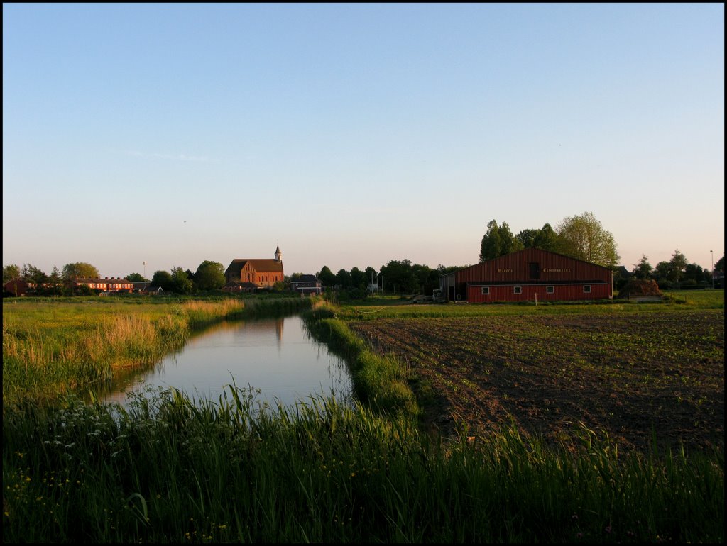 Holwierde: Landschap richting kerk by © Dennis Wubs