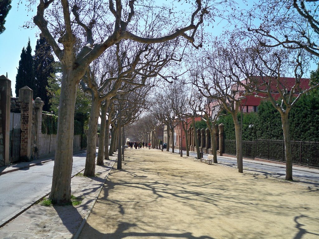 El passeig de La Garriga - hivern - by JLamarca