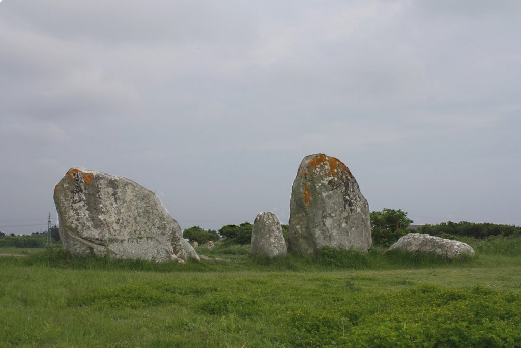 Menhirs at edge of the village by dopapier