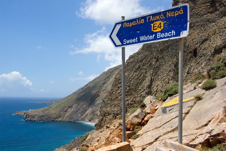 Way down to the Sweet Water Beach (Glyka Nera, May 2007) by Caspar Bichsel