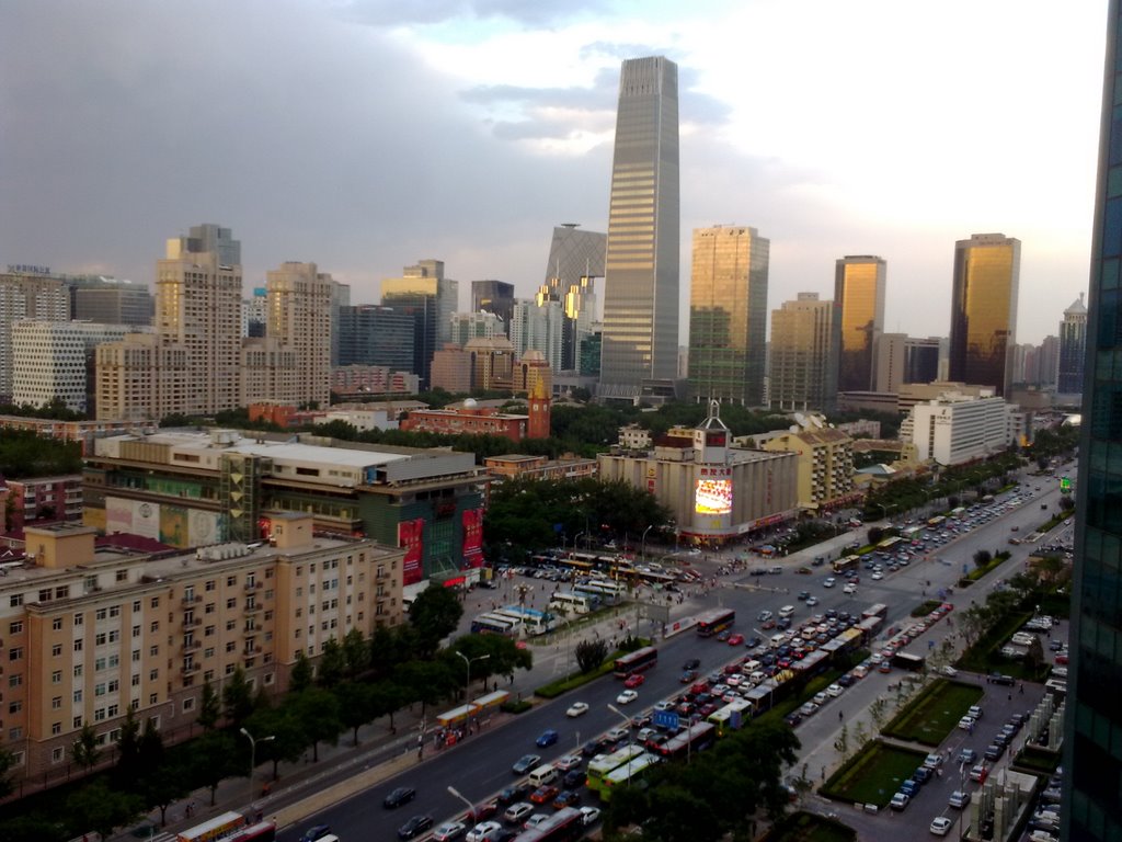 Cloudy Sunset from the office by jiminbeijing