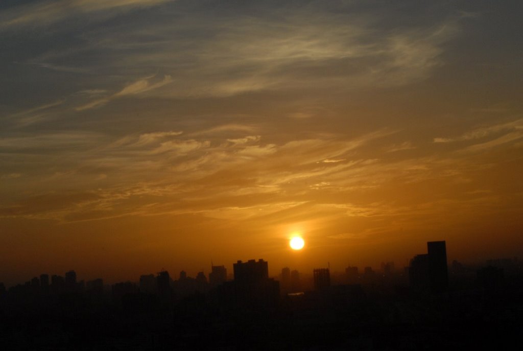 Sunrise over Bangkok City by John Muzi