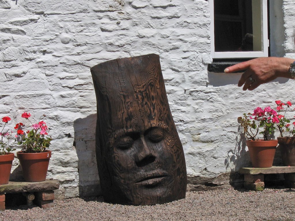 Art in a garden, 3 of 21, Hay-on-Wye, Herefordshire, UK by David Wilson