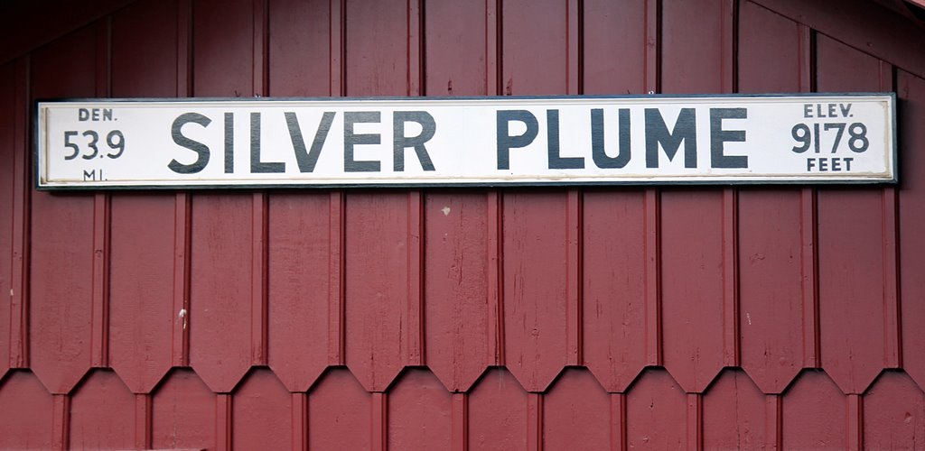 Silver Plume Depot Sign by D.M. Thorne