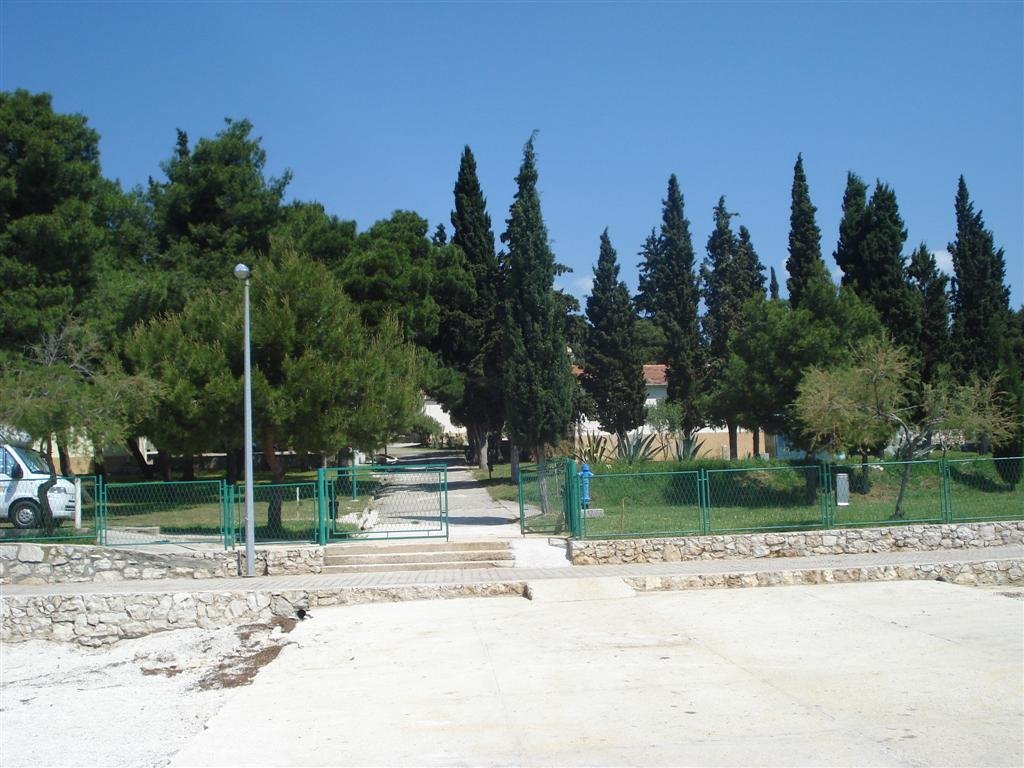 View at the camp from the beach by Croatia holiday Expert