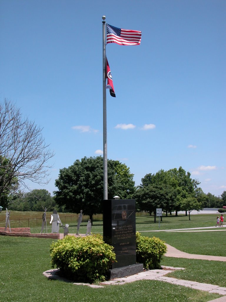 Tennessee Amvets Memorial, Interstate 65 Rest Area, Just South of the Tennessee State Line by Seven Stars