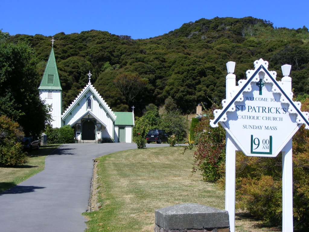 Catholic Church Akaroa by Bill Inverkip