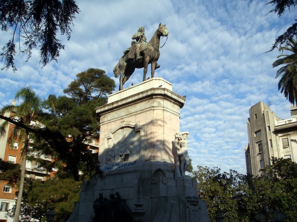 URUGUAY Monumento a Zabala, Fundador de la ciudad, Montevideo by Talavan