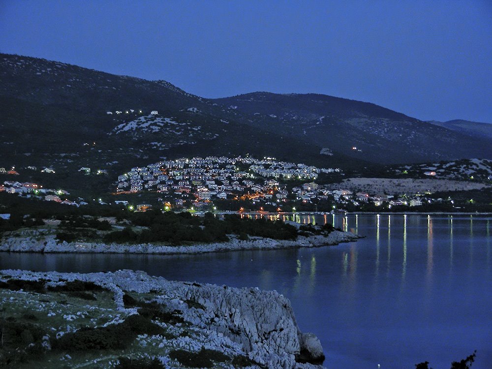 Klenovica by Night by Mladen Butkovic