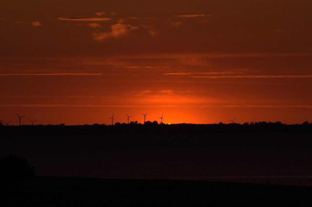 Sunset at Svinø, Denmark by pwiwe