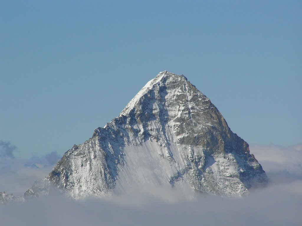 Dent Blanche as sees from the summit of Bishorn. (teleshot) Switzerland by andrehangaard