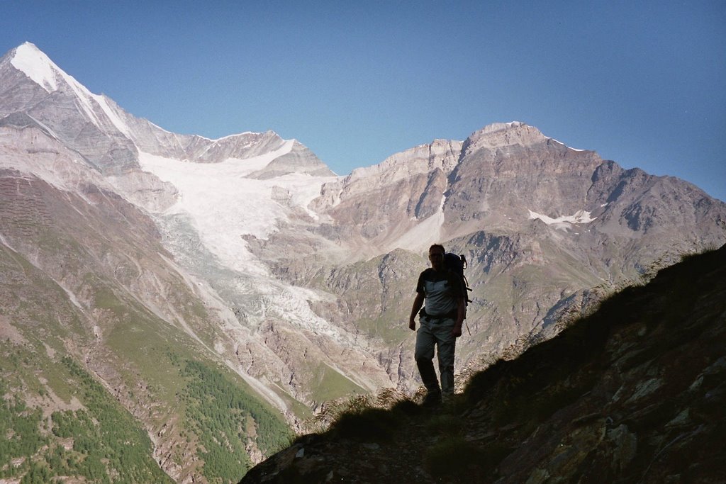 On the Europaweg - Tour Monte Rosa with the Weisshorn in the Background by sralf72